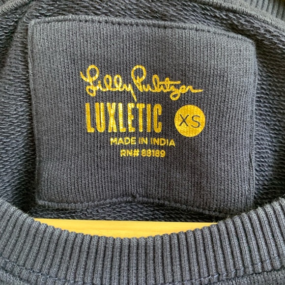 Lily Pulitzer Luxletic Beach Comber Pullover Sweatshirt Top S - Picture 9 of 12